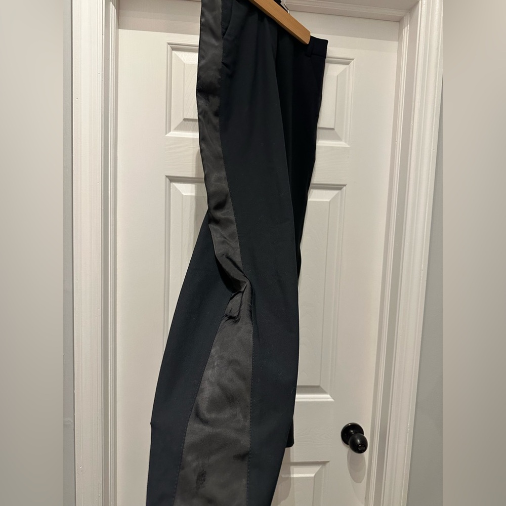 Elevenses Black Wide Leg Tuxedo Pants